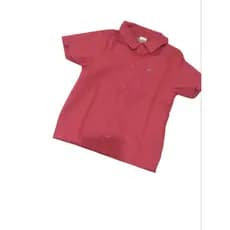 Camisa infantil vermelho linho/ Camisa social para menino vermelha