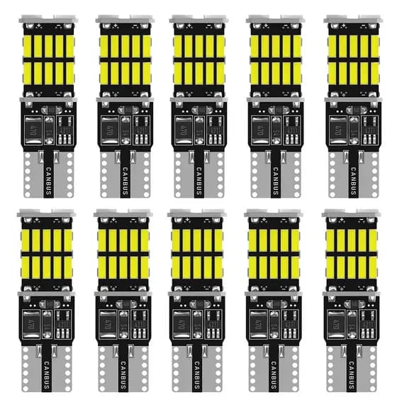 Led Par Pingo T10 Super Branco 6000k PAR Farol Canbus Tunning Super Forte