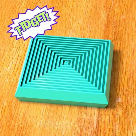 Brinquedo Anti Stress Quadrado Móvel Ansiedade Sensorial som satisfatório TDAH Hiperatividade