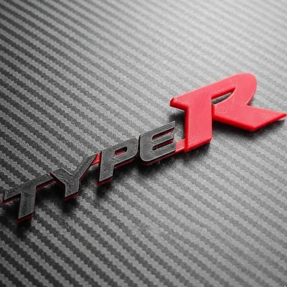 Emblema Type R Honda Gearhead Personalizado