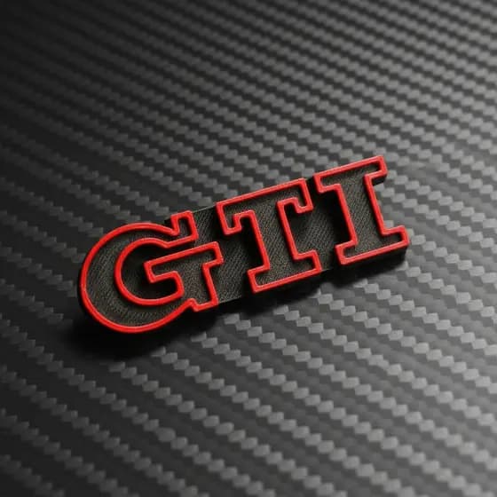 Emblema GTI Volkswagen Antigo Personalizado Gearhead