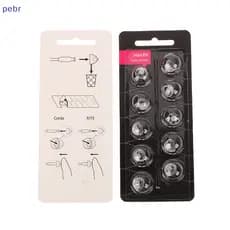 [pebr] 10Pcs Tampões Auditivos Domes Silicone Branco Dicas Para Ouvido De Ajuste Aberto Acessório Aparelhos Substituíveis 8/10mm Imparamentos [feng]