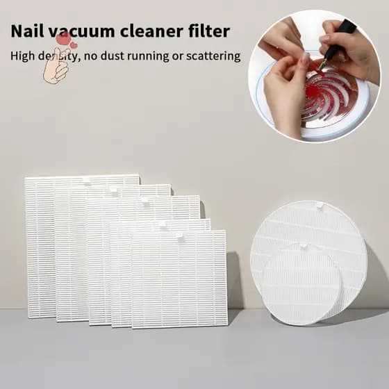 [PEBR] Filtro De Substituição Do Coletor De Pó De Unhas Aspirador Placa De Tela De Manicure Extrator De Poeira Sem Escov