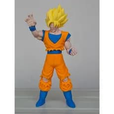 Boneco Goku Super Saiyajin 3D – 20cm | Colecionável Dragon Ball Z Realista