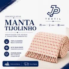 Manta para Sofá Gigante 2,40x1,80m 100% Algodão Premium Decorativa Grande Luxo Direto da Fábrica