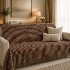 Manta para Sofá Gigante 2,40x1,80m 100% Algodão Premium Decorativa Grande Luxo Direto da Fábrica