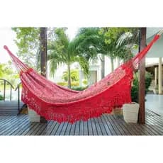 Rede de Dormir Casal Indiana Gigante 4,20x1,60 | Artesanal Reforçada | Suporta Até 300kg