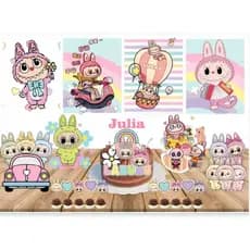 kit festa só um bolinho labubu - festa em casa - Decoração festa infantil - envio rápido
