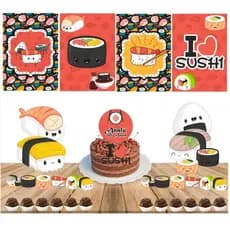 Kit Festa - Comida Japonesa - sushi - festa em casa - decoração - envio rápido