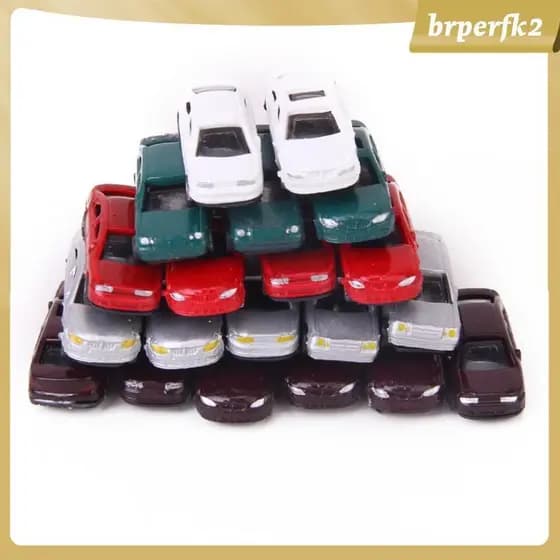 [Brperfk2] Aleatório 50 Peças De Carros Pintados Modelo Trem Layout Construção Diorama Escala N 1 : 150