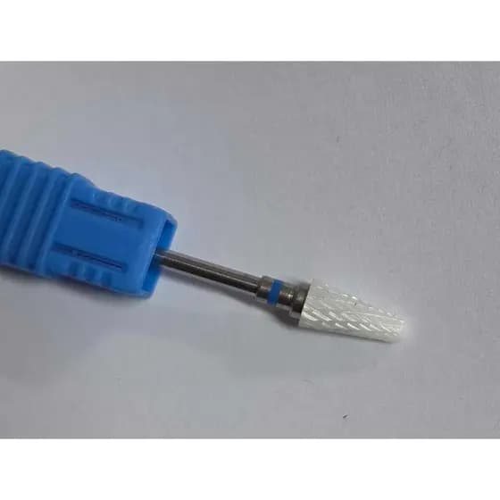 Broca de Cerâmica Fresa de Unhas Acabamento e Remoção Manicure Cone fina