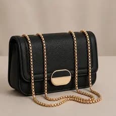 Bolsa Feminina Pequena De Festa Bolsa Noite Com Alça De Corrente Transversal Balada Moda Blogueira