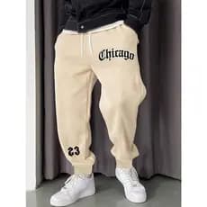 Calça Moletom Chicago 23 Estampado Confortável Tecido Premium Lançamento