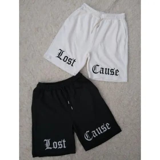 Bermuda Short Masculino Mauricinho Moletom Academia Lost Cause Streetwear