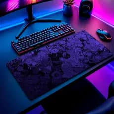 MousePad Speed Gamer Antiderrapante Bordas Costuradas Confortavel Sem Relevos Com Estampa Pure Purple Varios Tamanhos