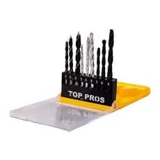 Kit de Brocas para Madeira e Metal de 9 Pecas, sendo de Alta Precisão, Ferramenta de Perfuração Profissional.