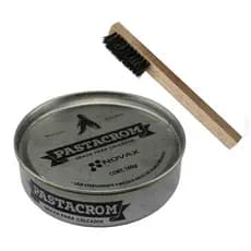 Graxa P/ Sapato E Calçados De Couro 140gr + Escova Novax