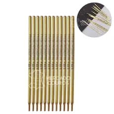 Kit Caneta Para Riscar Couro Costura Roupas Marcar Tecido Apagável Prata Tipo Schneider 75