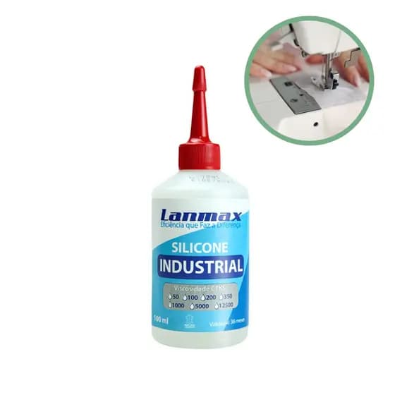 Óleo de Silicone Industrial P/ Lubrificar Linha Fio Overloque Galoneira