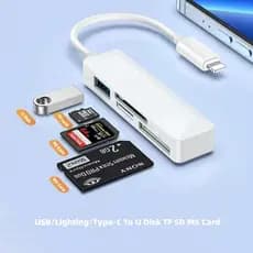 Leitor De Cartão 4 Em 1 Isos/USB/Tipo-C Para MS SD TF U Adaptador De Disco sony Memória stick pro duo Celular Conversor