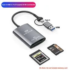 Adaptador De Leitor De Cartão SD USB Tipo C Gen 3.1 Para CFexpress Ab Conversor Nikon Sony Camere