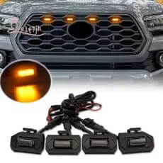 4 Pcs LED Luzes De Grade Frontal Para Esporte Off Road 2020 2021 Lâmpada De Grelha Externa