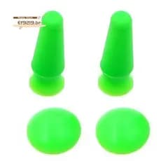 Capa Protetora De Globo Ocular De Silicone , Almofada Para Pálpebras , Fio Embutido , Prótese Dupla , Ventosa , Verde
