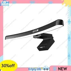 [Em Vendas E] RGB Monitor Light Bar Curvo Lâmpada De Computador Para Cuidados Com Os Olhos Fonte De Luz Backlight Jogos