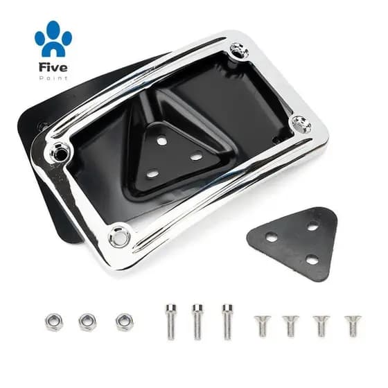 Suporte De Placa Com Moldura 9171 Colocação Curva Para Todos Os Suportes De 3 Furos (Prata)