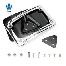 Suporte De Placa Com Moldura 9171 Colocação Curva Para Todos Os Suportes De 3 Furos (Prata)