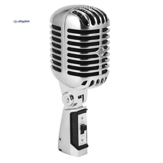 Profissional Com Fio Vintage Clássico Microfone De Boa Qualidade Bobina Móvel Dinâmica Mike Deluxe Metal Vocal Estilo An