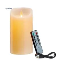 Velas LED , Cintilantes Sem Chama , Vela Recarregável De Cera Real Com Controle Remoto A