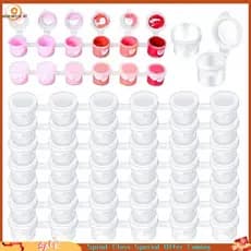 [Best-seller] 100 Tiras 600 Potes De Tinta Vazios Pintura Para Salas De Aula Escola Artes Artesanato Suprimentos , 3ml/0