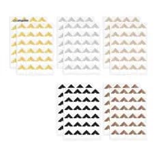 240 Peças De Cantos De Fotos Para Scrapbooking , Adesivos De Canto De Foto Dourados , Montagem Autoadesivos