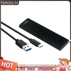 M . 2 NGFF SSD Gabinete Caso Para USB3.1 Tipo-C 5Gbps Caixa De Disco Rígido Externo Protocolo SATA 2230 2242 2260 2280
