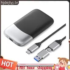 SSD Portátil Unidade De Estado Sólido Externa De 2.5 Polegadas 2000 Mb/S 512 Gb USB 3.2 Gen2 Tipo-C PSSD Para Telefone P