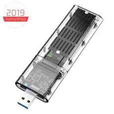 [Bestseller S] Gabinete Externo M . 2 NGFF SATA SSD De Alta Velocidade USB3.0 Gen1 5Gb/Transparente Estojo De Disco Rígi