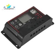 💕Controlador De Carga Solar 100A , Painel , 12V , 24V , Display LCD Regulador De Bateria Com Porta USB