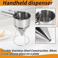 Dispensador De Funil Portátil De Aço Inoxidável , Pelotas De Polvo , Ferramenta , Separador De Massa De Mistura