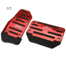 Pedal Acelerador De Gás Vermelho Universal E Capa De Freio Almofada De Pé Antiderrapante Para Carro De Transmissão Autom