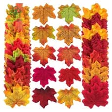 500Pc Folhas De Bordo De Seda Artificial Outono DIY Artesanal Scrapbooking Decoração De Casamento Fácil De Usar