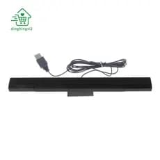 Barra De Sensor Com Fio USB Para Substituição Receptor De Sinal De Movimento Infravermelho IR Ray Sistema Suporte-Preto