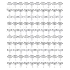 100 Pacotes De Ganchos De Teto Adesivo Removível Cabide De Parede , Pegajosos De Disco De 2cm Para Decoração De Natal De