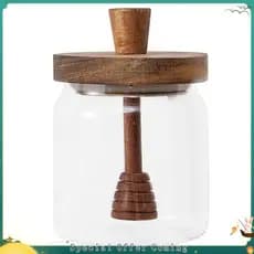 Garrafas De Armazenamento Frascos De Mel Com Tampa Recipiente De Boca Larga Dispensador De Xarope Para Armazenar E