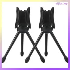 2Pcs Suporte De Microfone Tripé De Plástico Preto Para sijicc