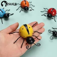 SUEBR Metal Joaninhas No Quintal Decorações Rústicas Ao Ar Livre Do Muro Jardim