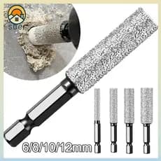 Broca De Diamante SUEBR , Serra De Furo De Cerâmica Seca De Granito , Abridor Brasagem De Haste Hexagonal