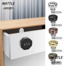 Bloqueio De Senha WATTLE , 3 Fechaduras De Combinação De Móveis Com Código Digital , Fechadura De Gaveta De Hardware Ant