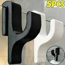 Porta-Toalhas De Chuveiro 3D-Cabide De Roupas Para Casa Rack De Robe-Suporte De Toalha De Vidro De Banheiro-Sem Broca Ga