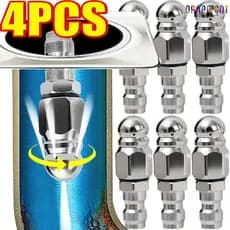 Bocal De Lavadora De Alta Pressão G1/4 "-Aspersor De Dragagem De Esgoto-Pulverizador De Névoa De Água De 6 Furos-Jato De
